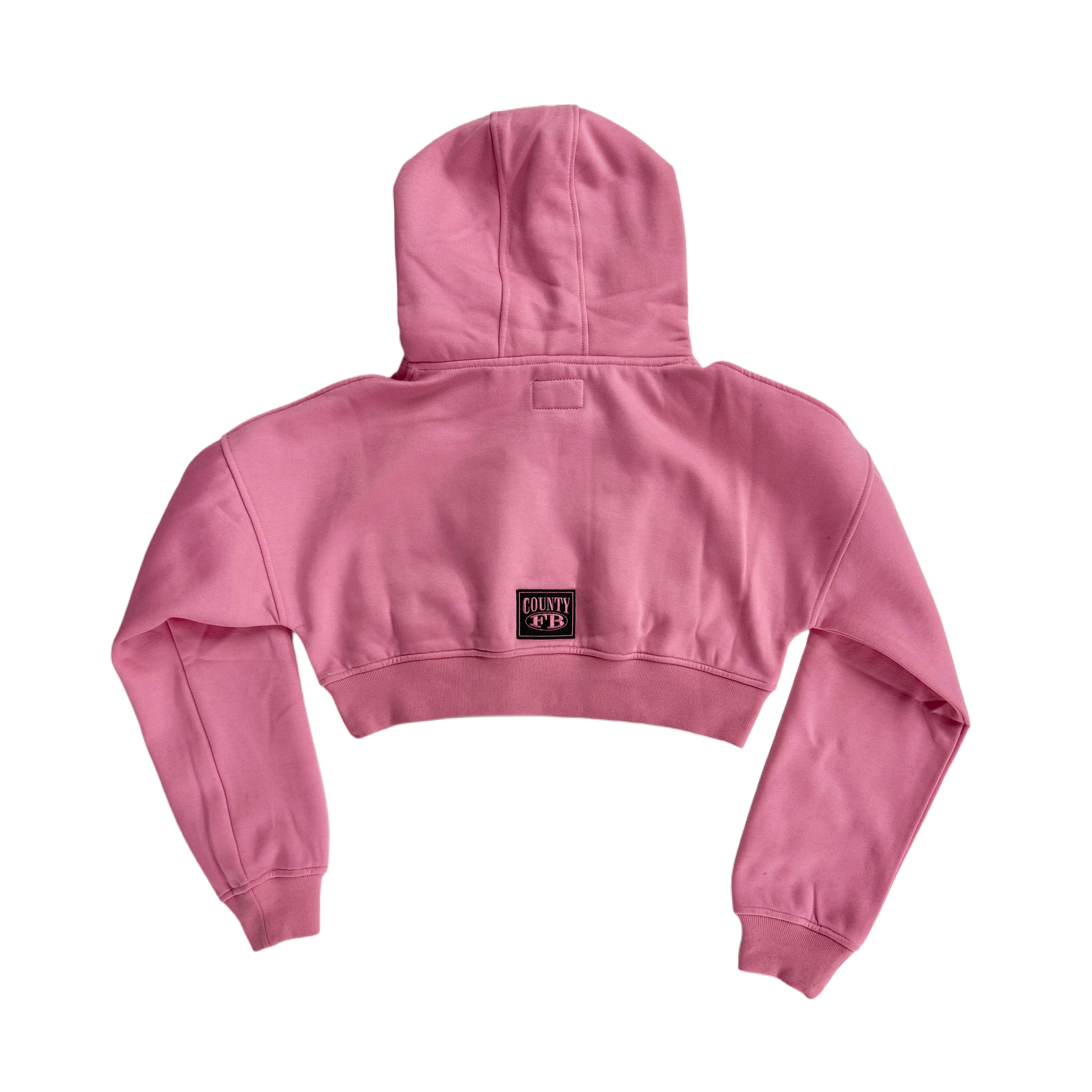 FB County Cropped Old School Hoodie