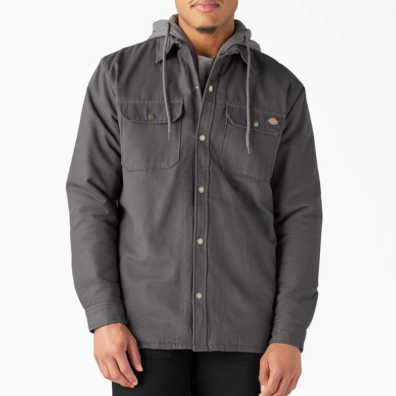 Dickies Water Repellent Duck Hooded Shirt Jacket