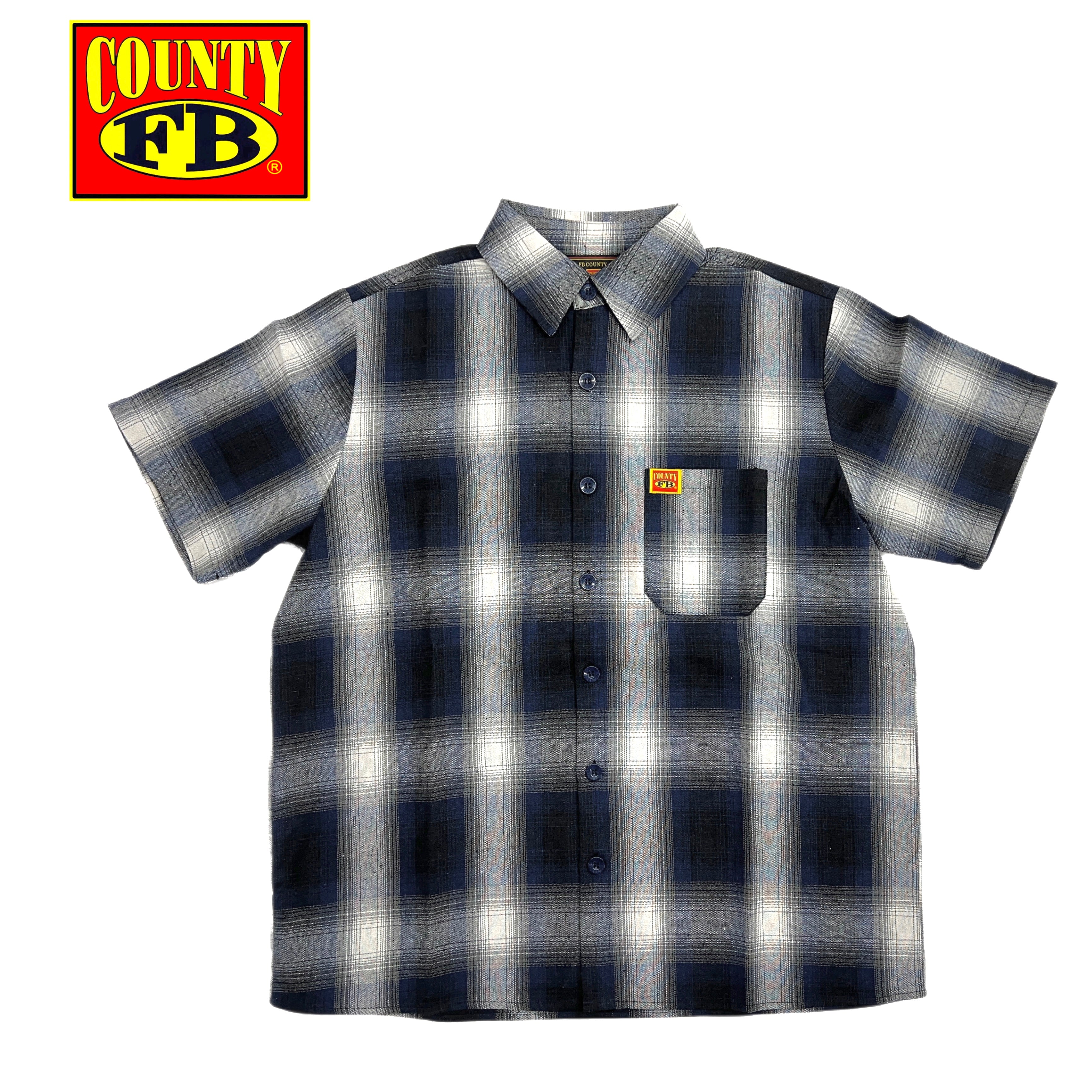 FB County Short Sleeve Checker Flannel Shirt