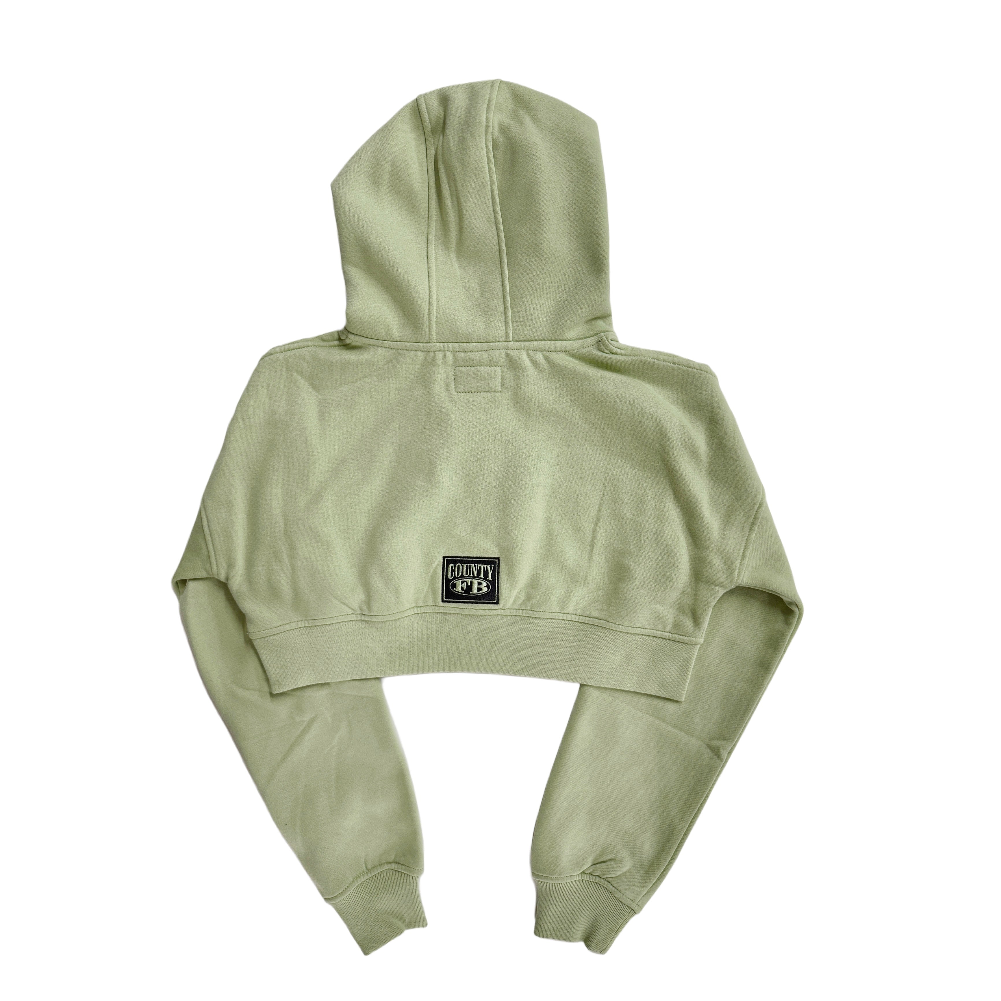 FB County Cropped Old School Hoodie