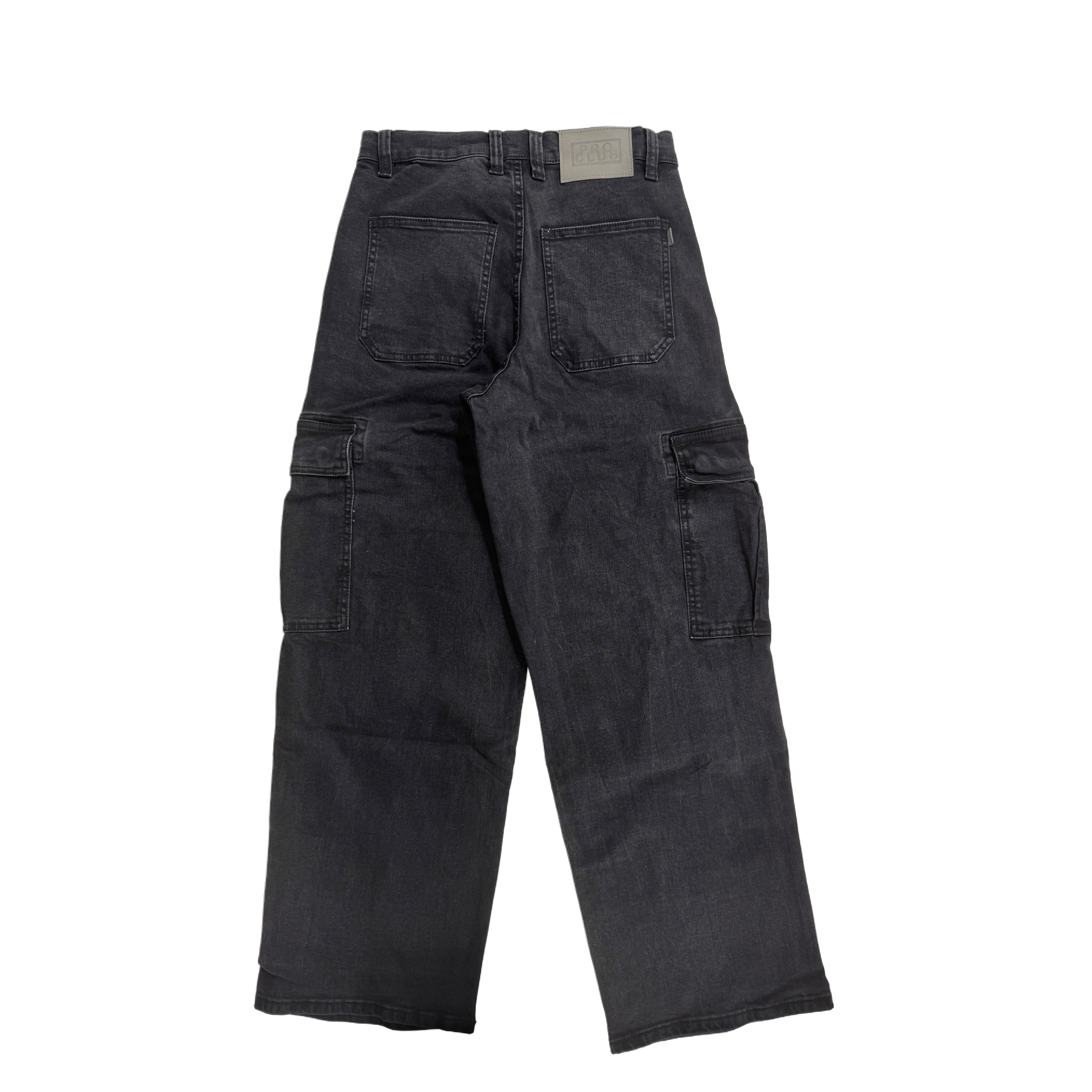 Pro Club Men's Heavyweight Baggy Fit Denim Cargo Pant