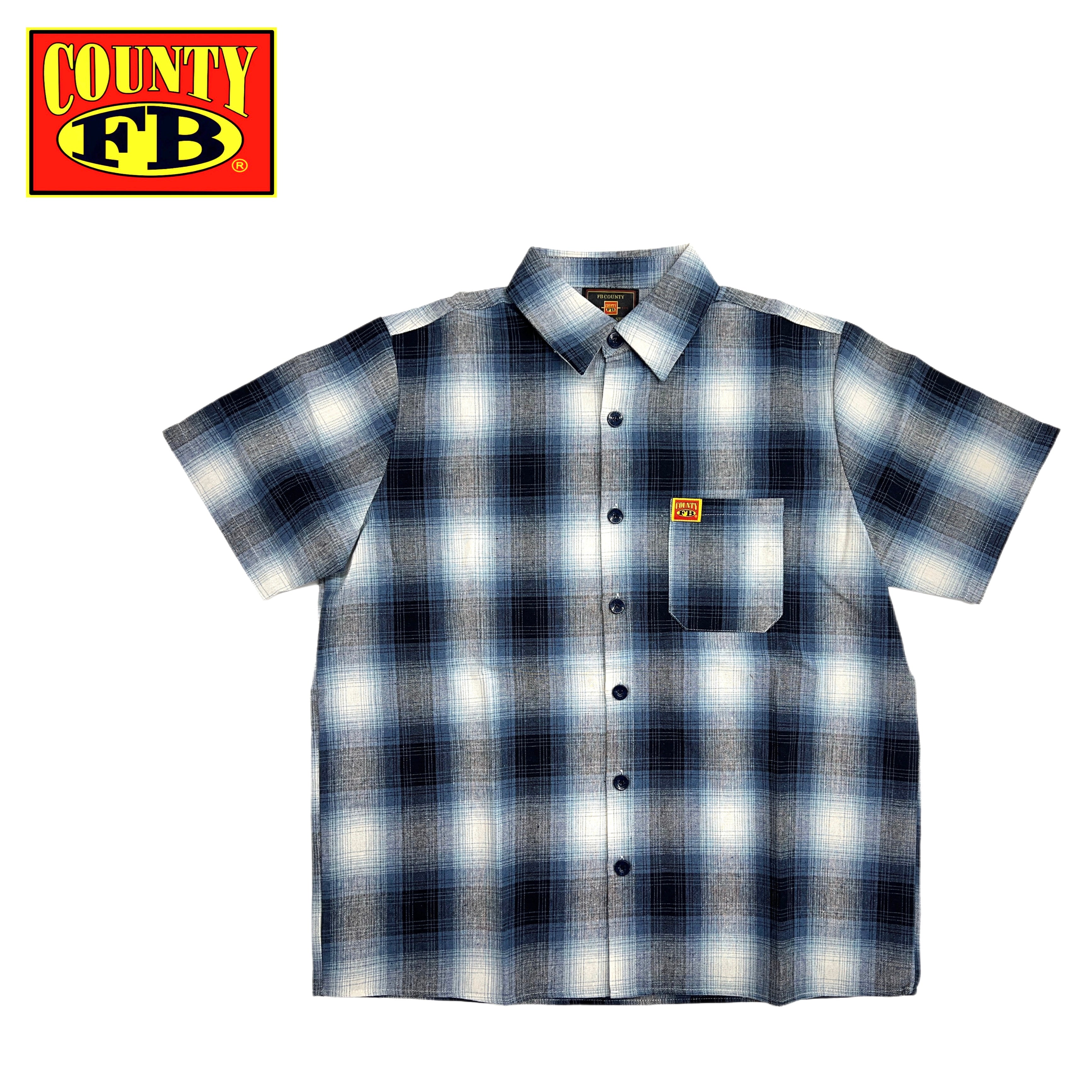 FB County Short Sleeve Checker Flannel Shirt