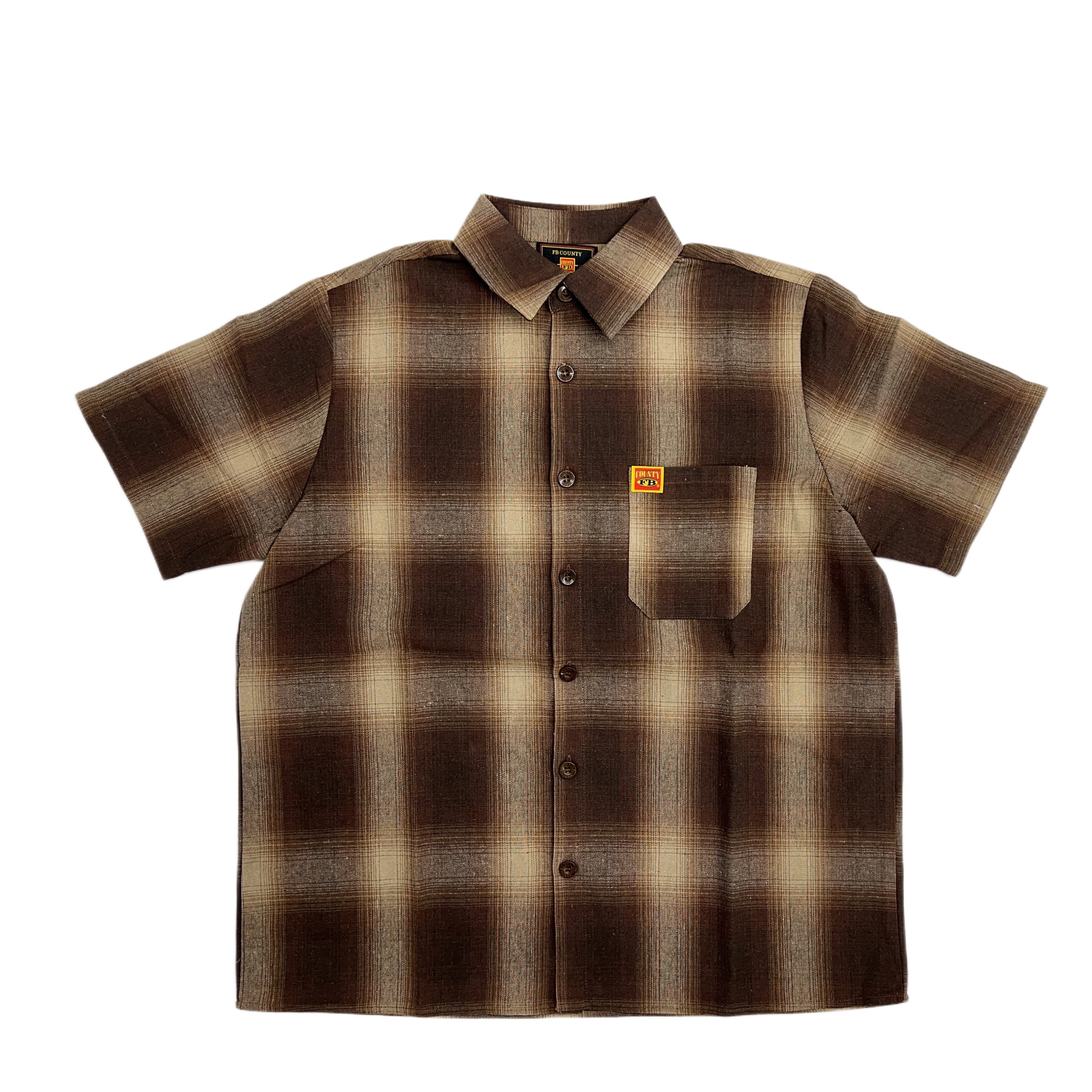 FB County Short Sleeve Checker Flannel Shirt