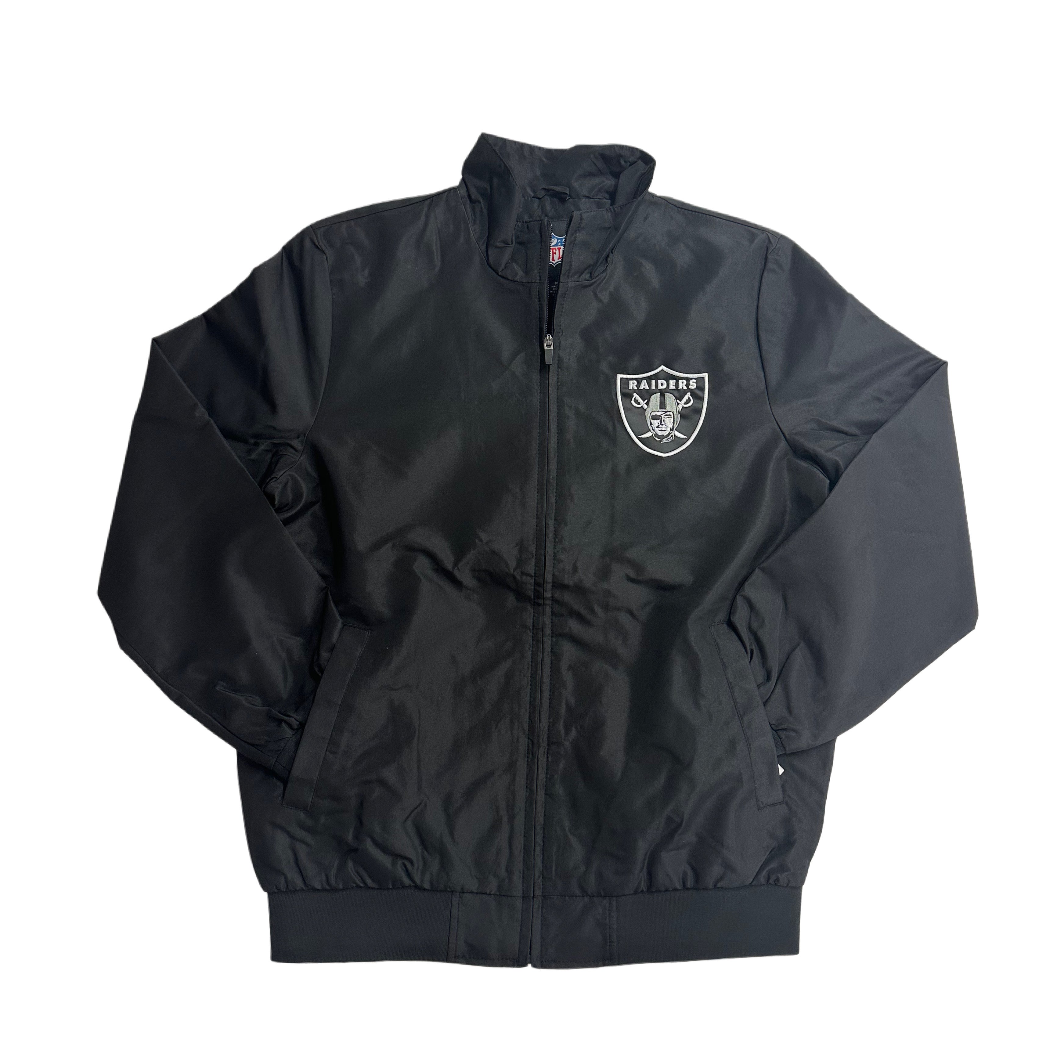 Las Vegas Raiders Zip Windbreaker with Left Chest Team Logo