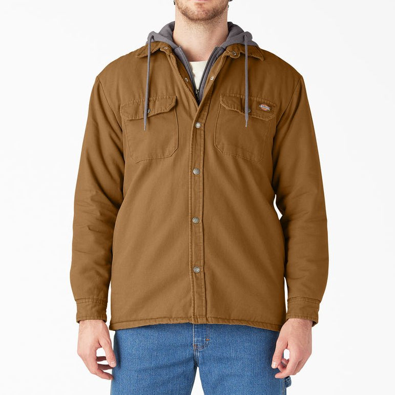 Dickies Water Repellent Duck Hooded Shirt Jacket