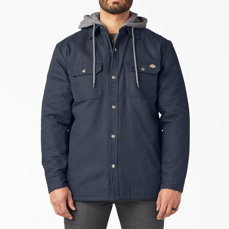 Dickies Water Repellent Duck Hooded Shirt Jacket