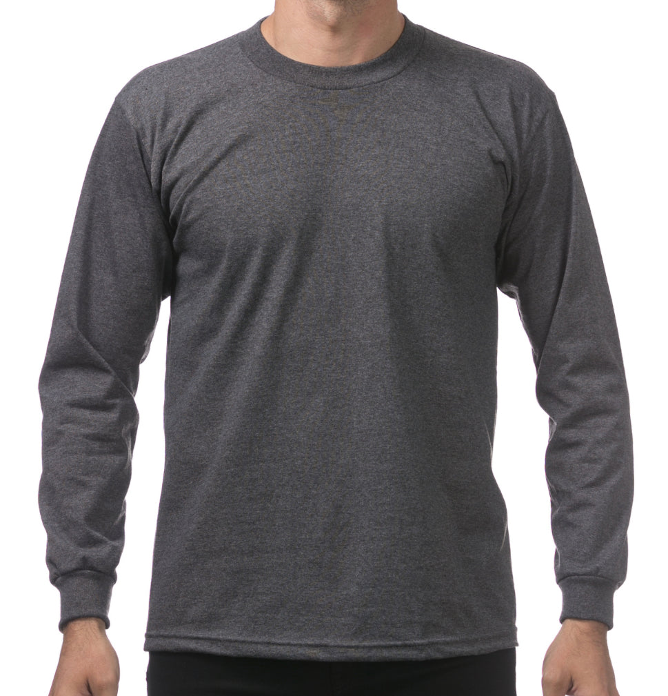 Pro Club Men's Heavyweight Cotton Long Sleeve T-Shirt