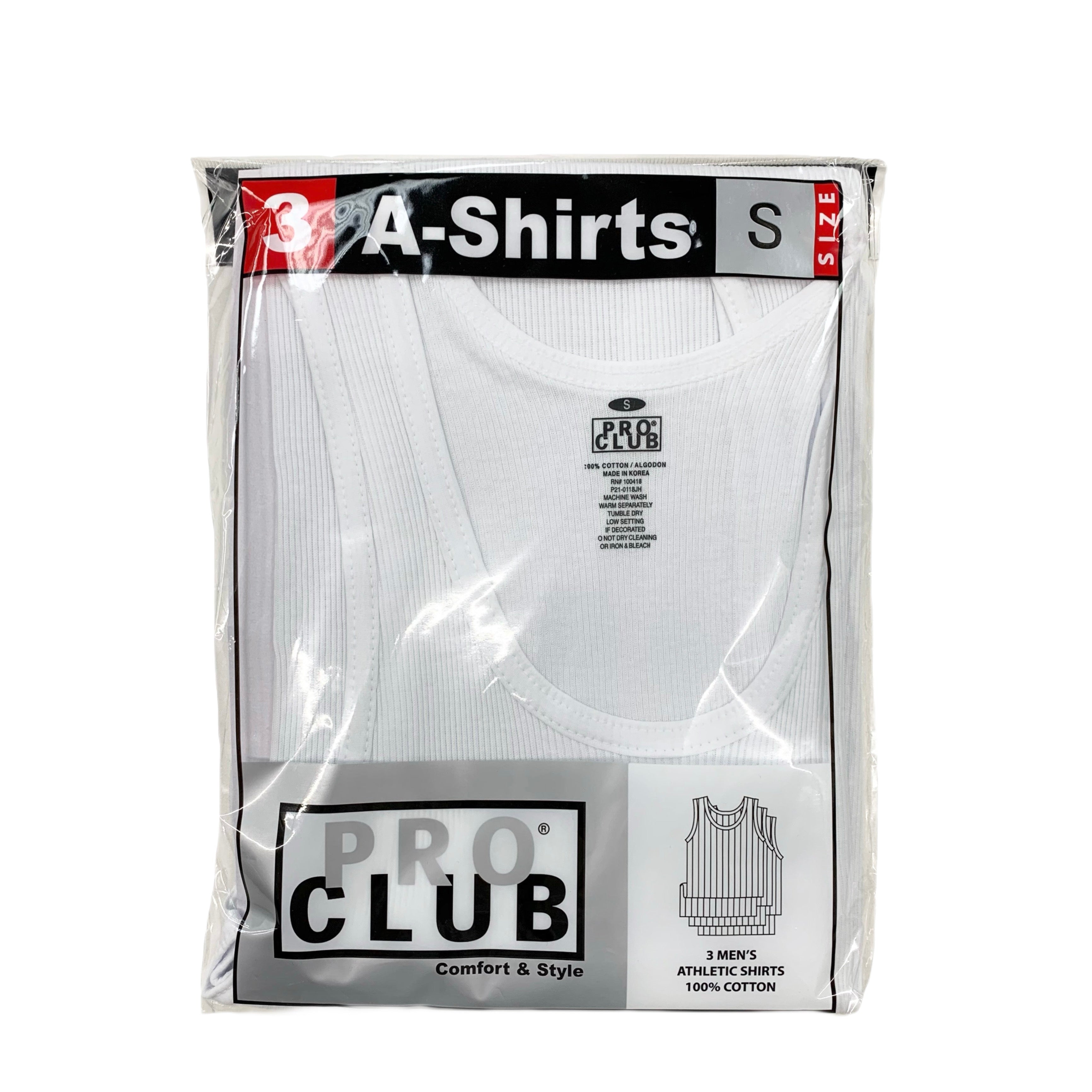 Pro Club Men's Premium Ringspun Cotton Ribbed A-Shirt