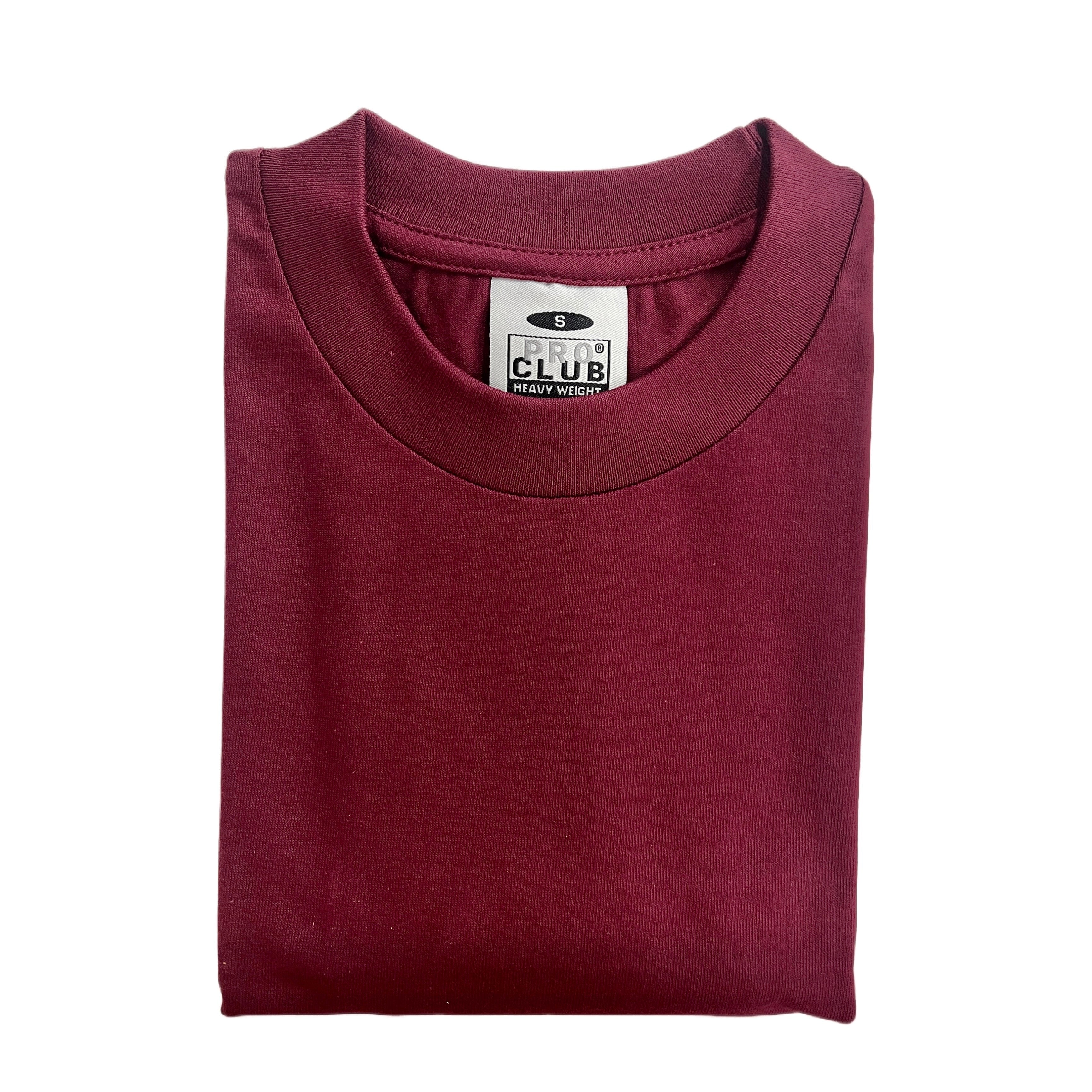 Pro Club Men's Heavyweight Cotton Short Sleeve Crew Neck T-Shirt (More Colors)