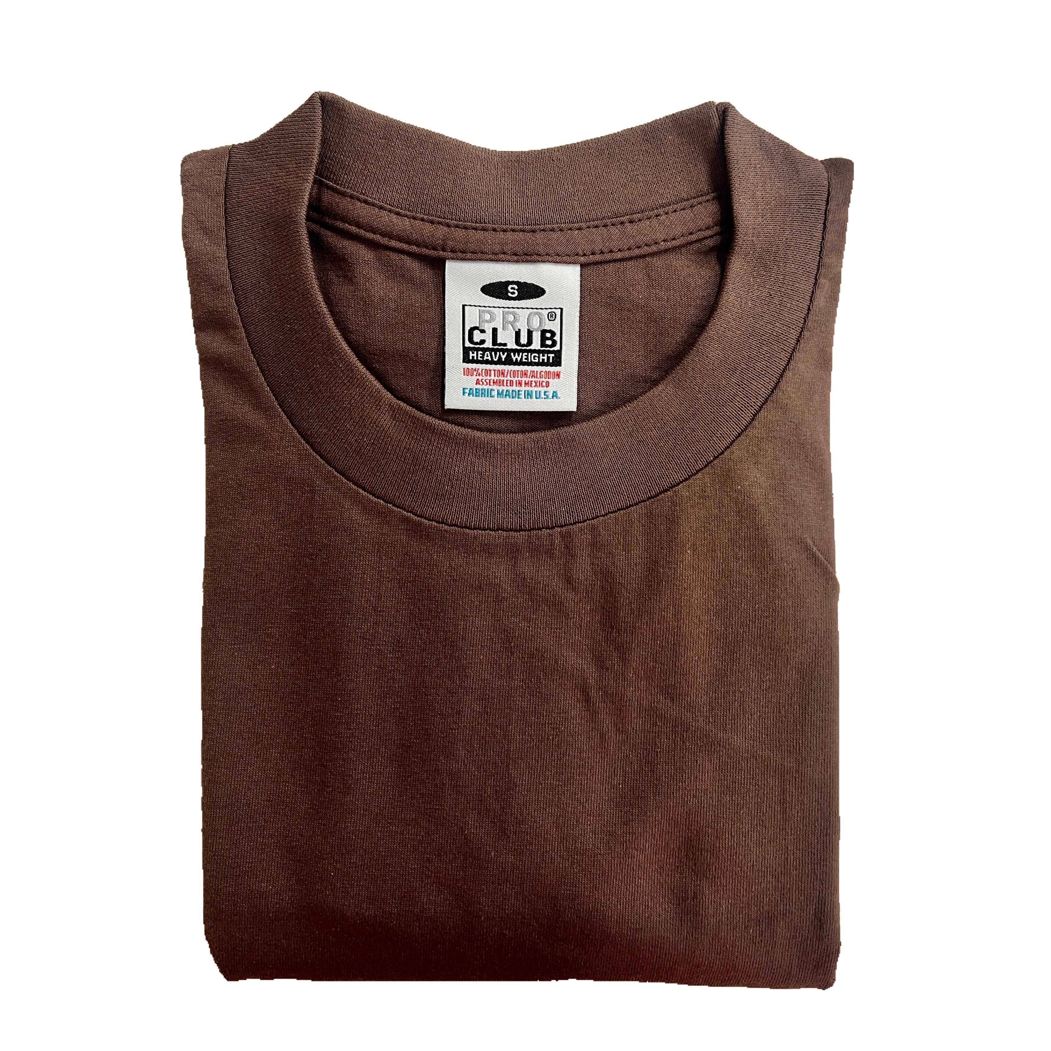 Pro Club Men's Heavyweight Cotton Short Sleeve Crew Neck T-Shirt (More Colors)