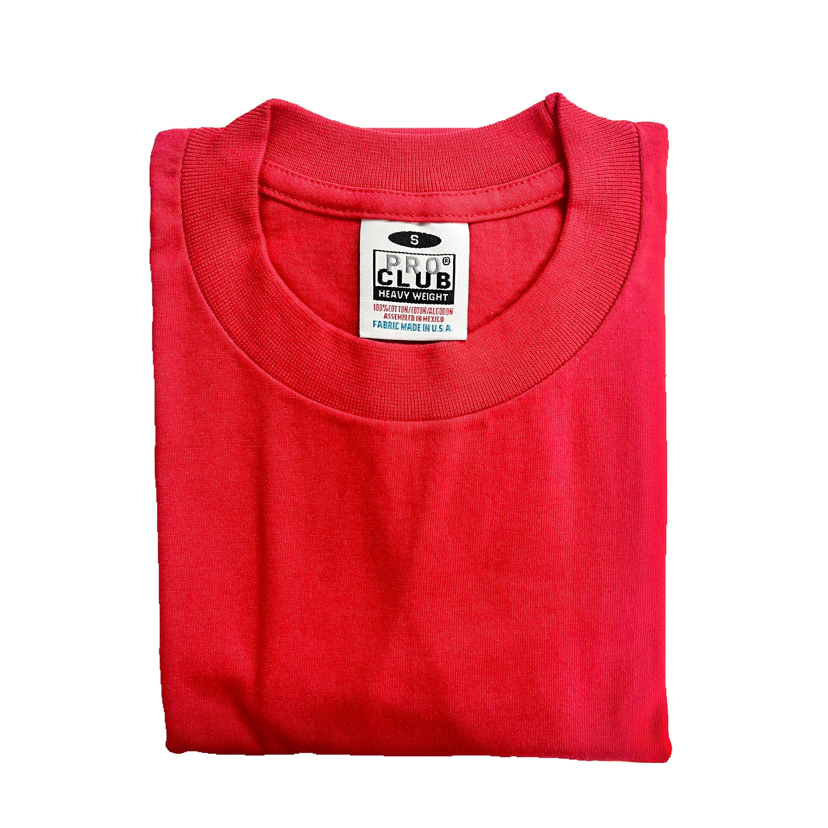 Pro Club Men's Heavyweight Cotton Short Sleeve Crew Neck T-Shirt (More Colors)
