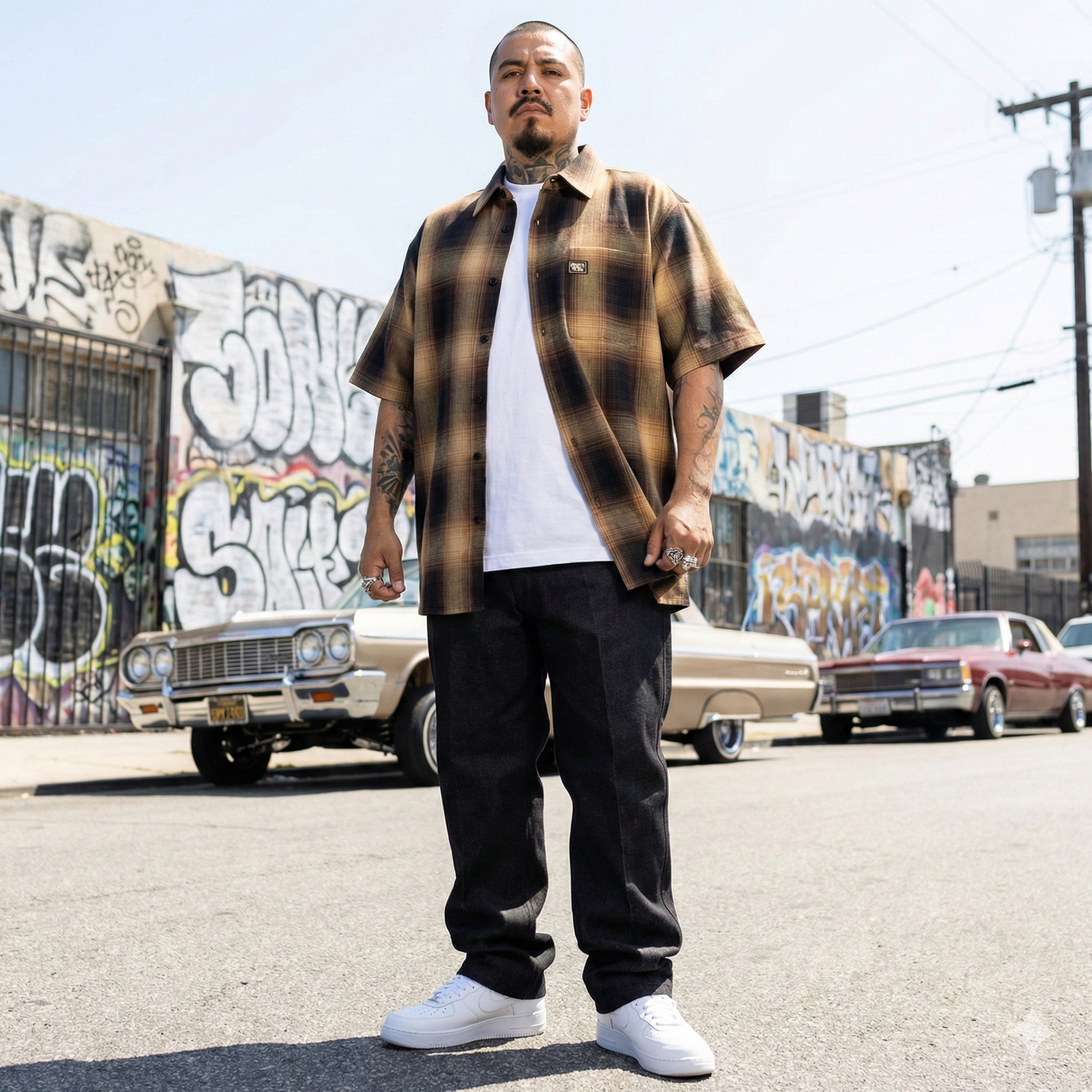 FB County Short Sleeve Checker Flannel Shirt