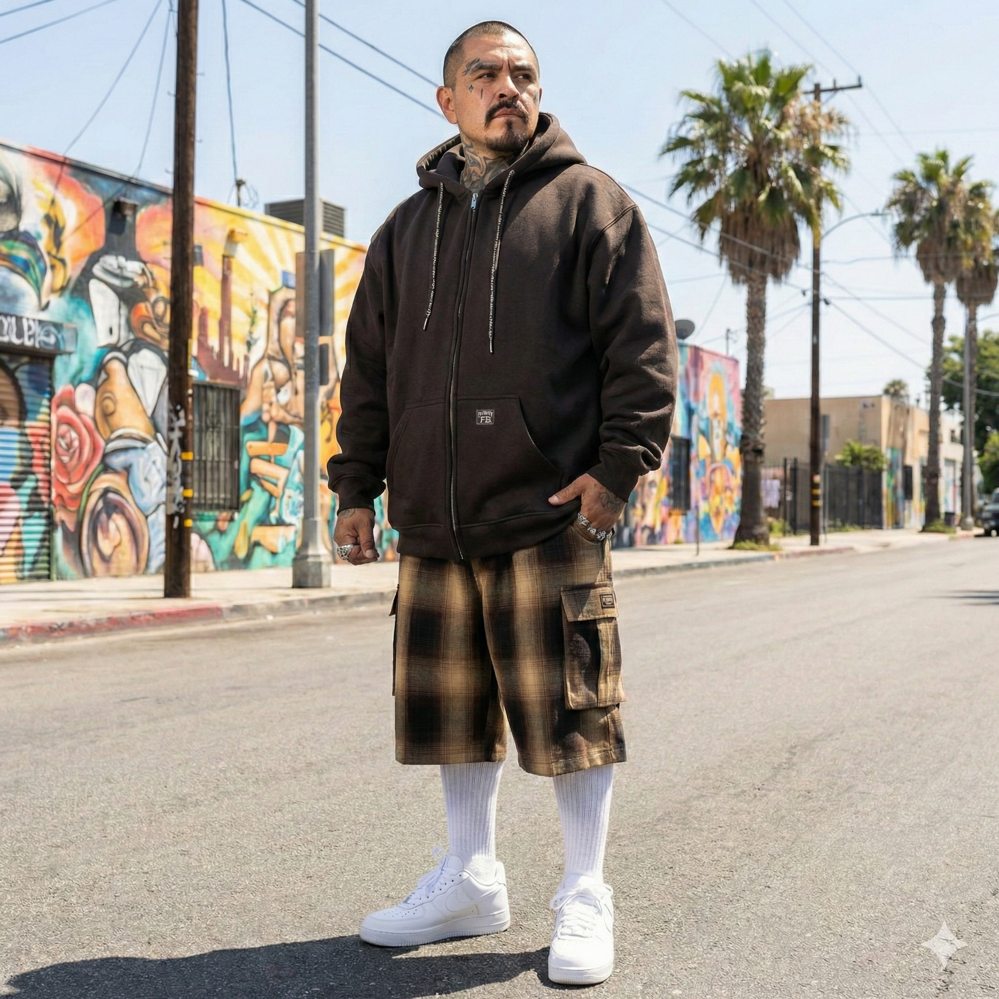 FB County Cargo Checker Shorts