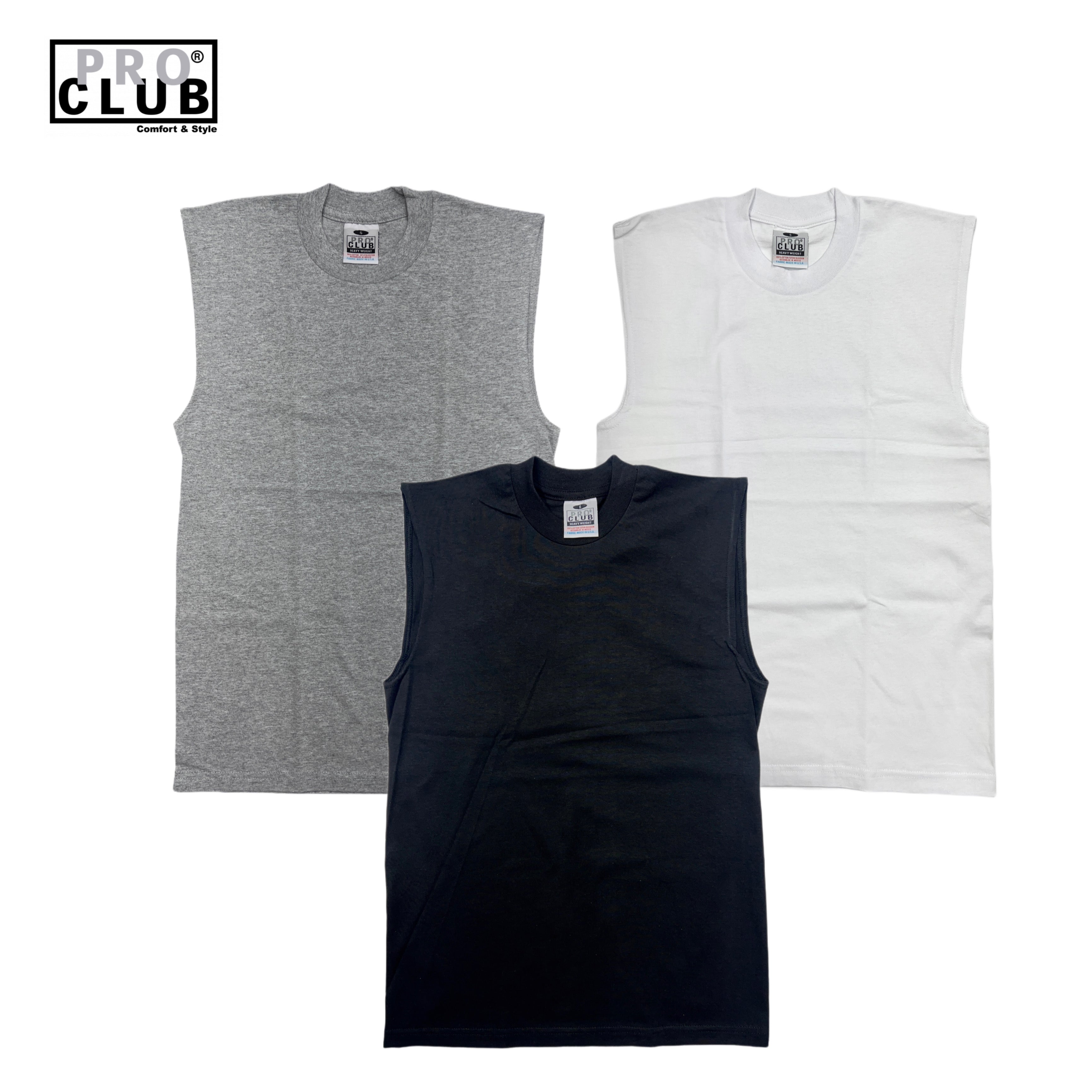 Pro Club Men's Heavyweight Sleeveless Muscle T-Shirt