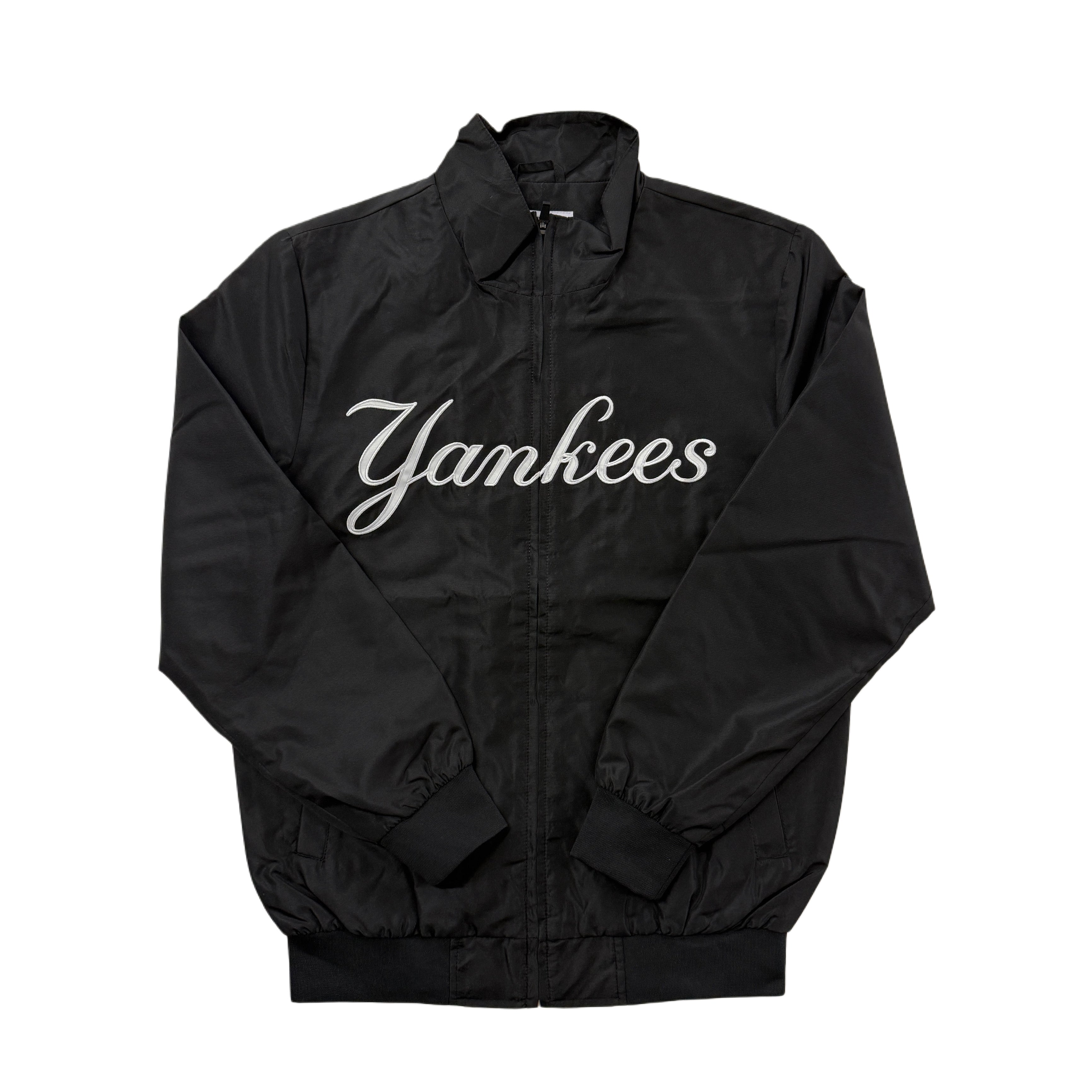New York Yankees Zipper Windbreaker - Black