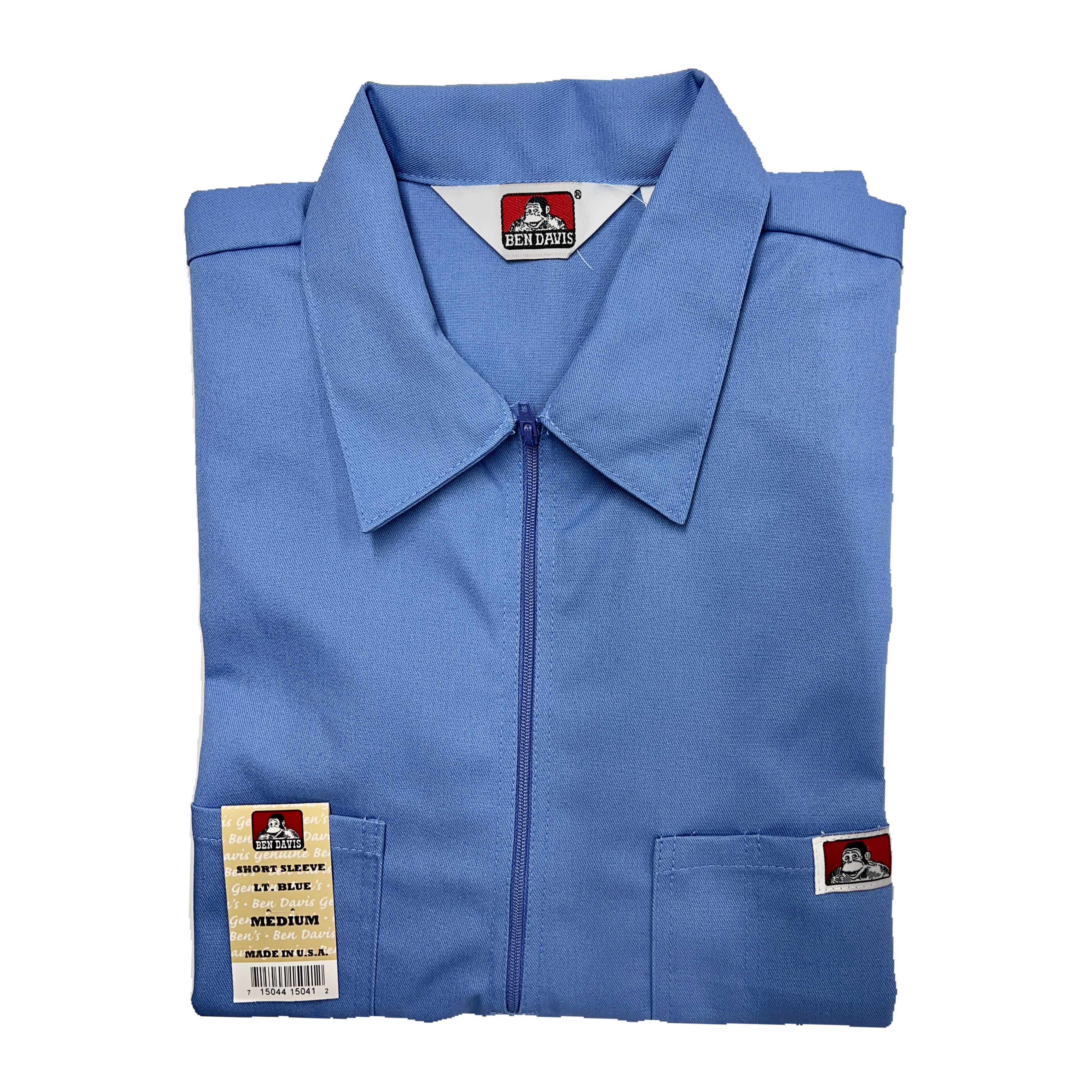 Ben Davis Short Sleeve Solid Half-Zip Shirt