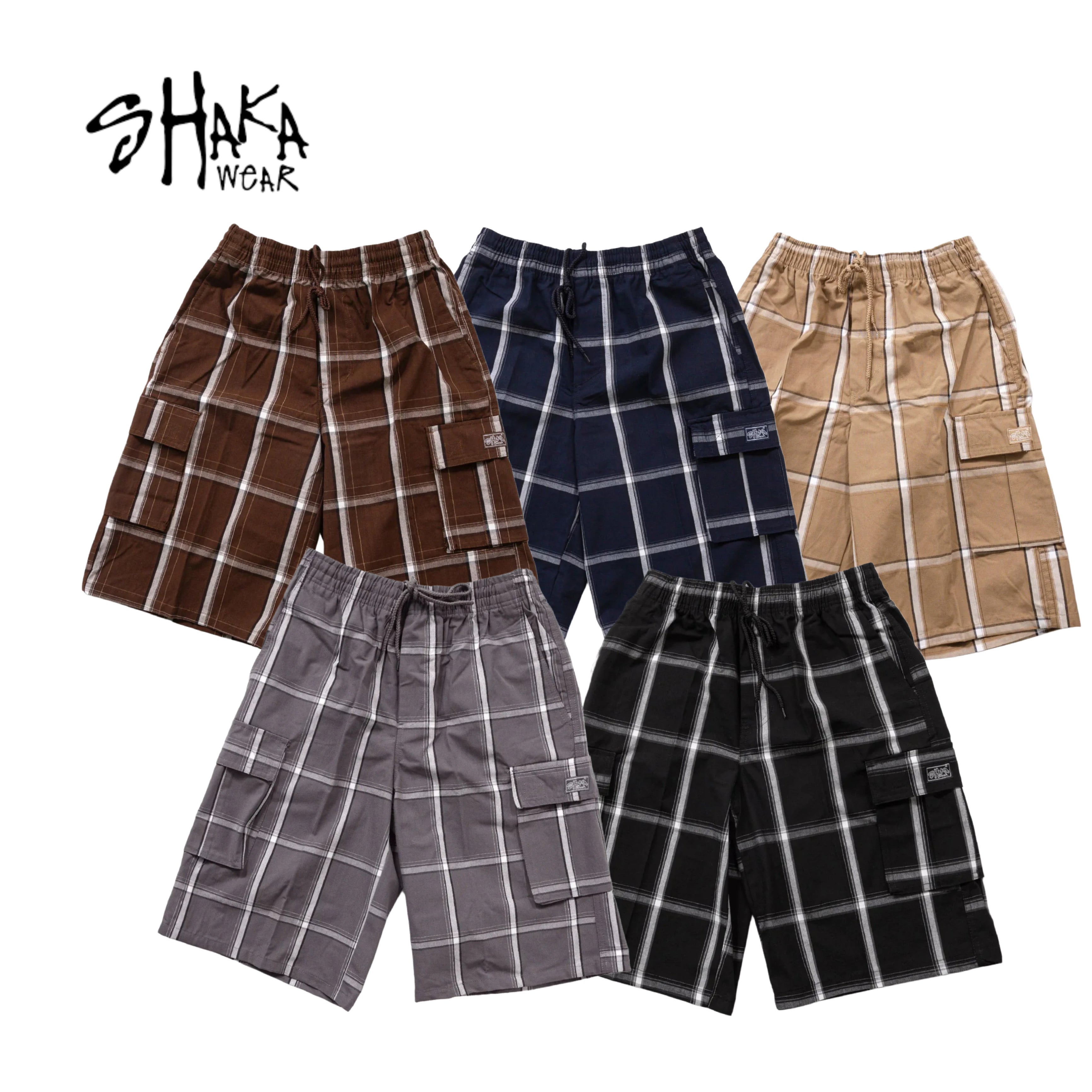 Shaka Wear Plaid Shorts