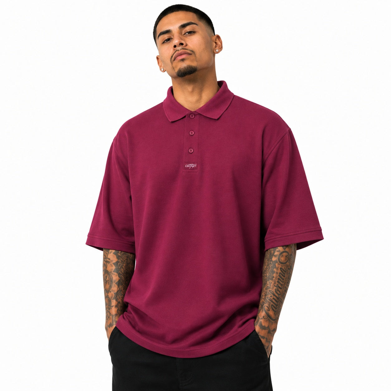 CALTOP Polo Shirts-Solid