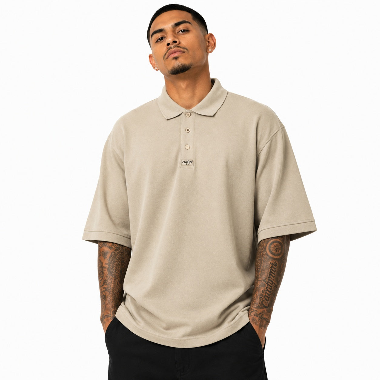 CALTOP Polo Shirts-Solid