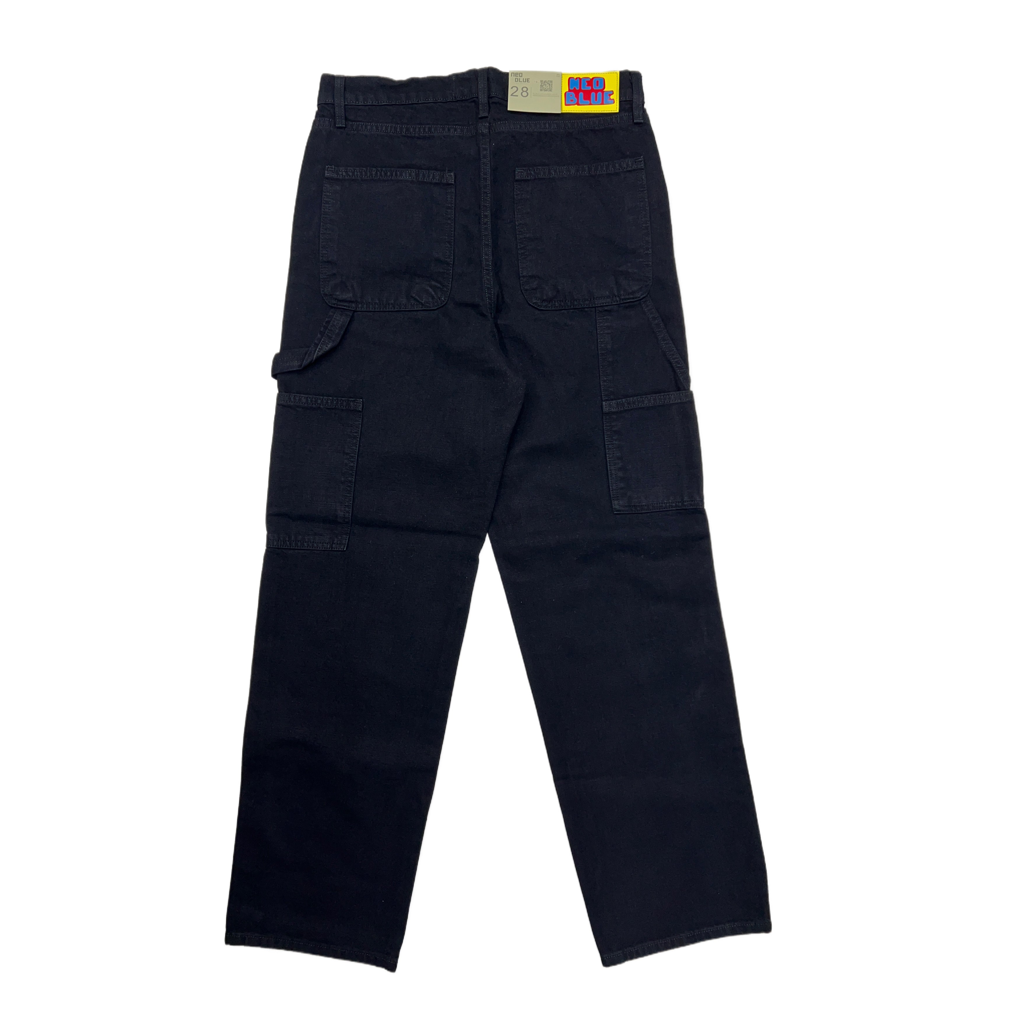 Neo Blue Carpenter Baggy Jeans