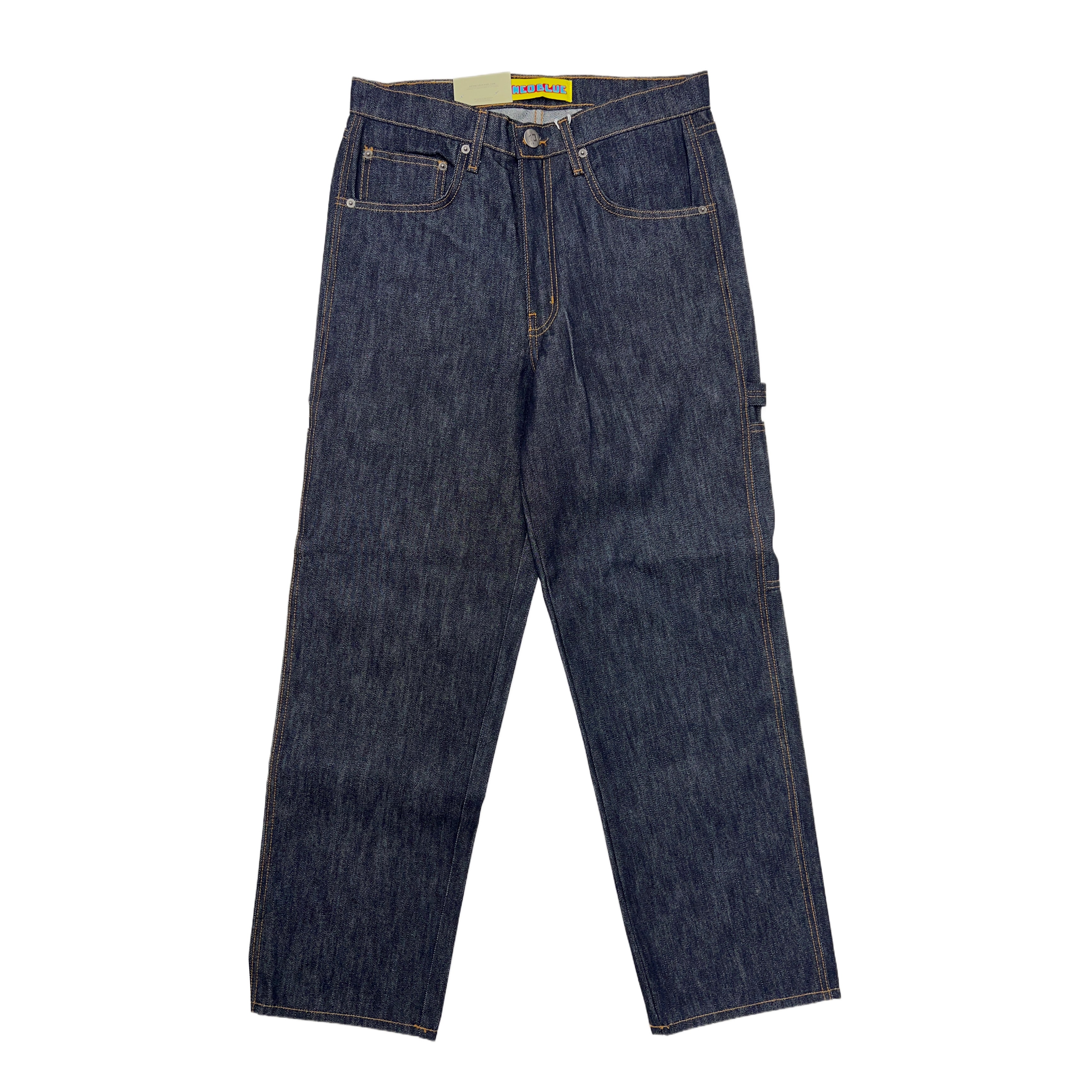 Neo Blue Carpenter Baggy Jeans