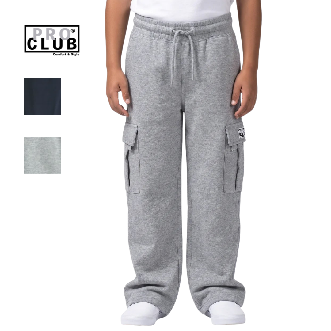 Pro Club Youth Relaxed Cargo Sweatpants