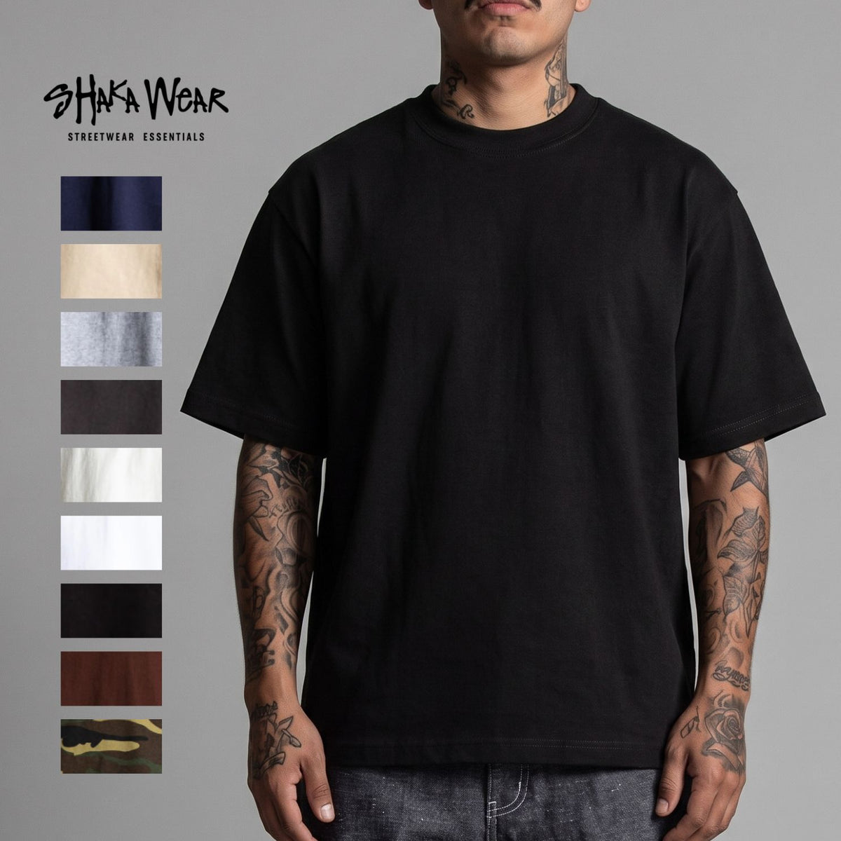 Shaka Wear 7.5oz Max Heavyweight Cropped Tee
