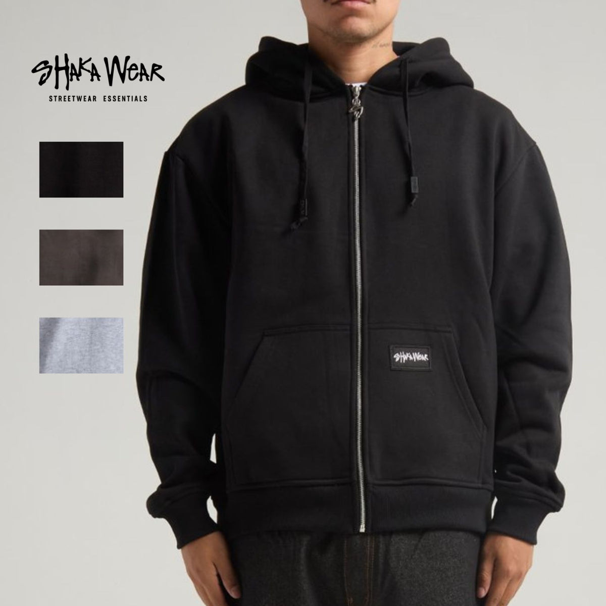 Shaka Wear Essential Super Heavyweight Zip Hoodie