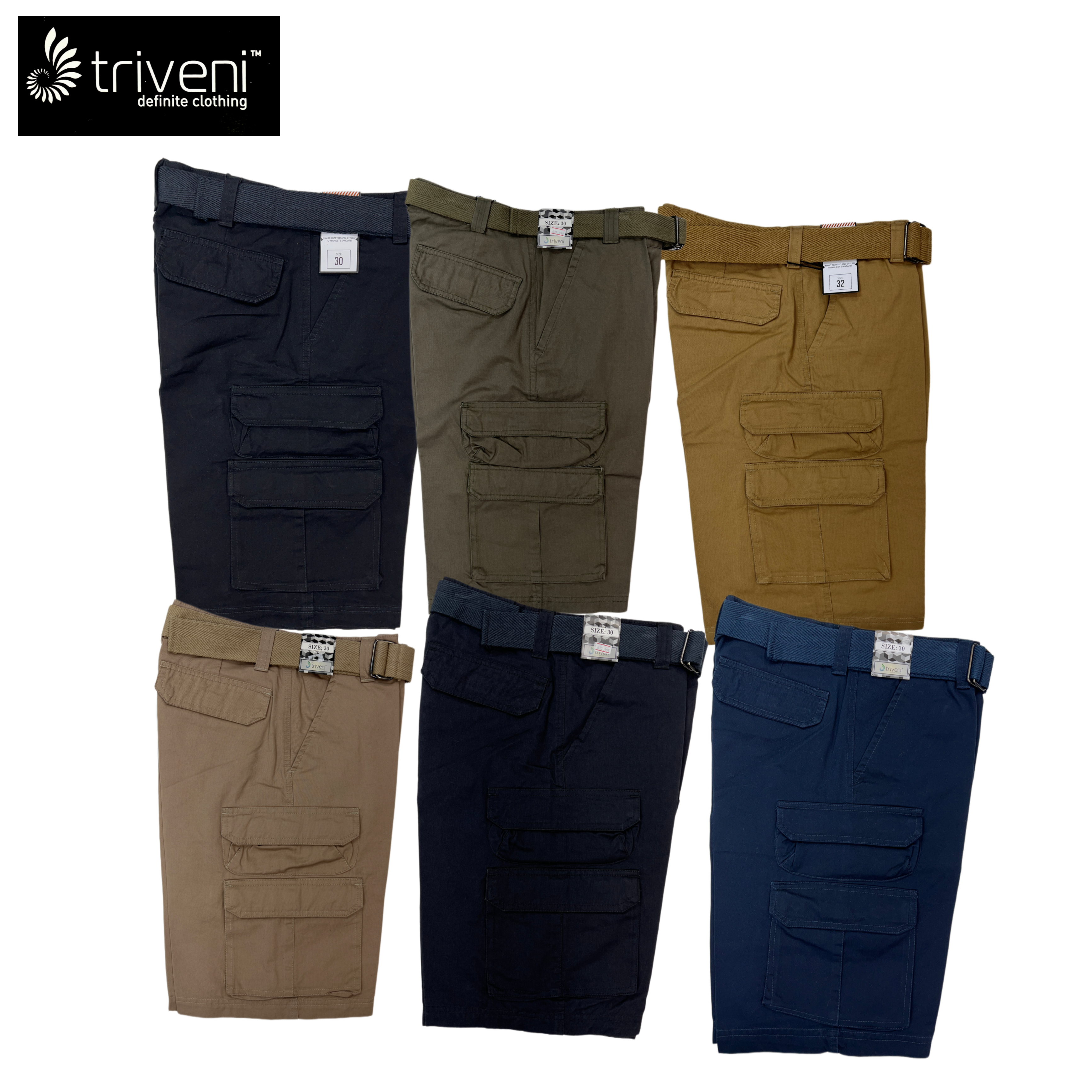 Triveni Cargo Shorts (Solid)