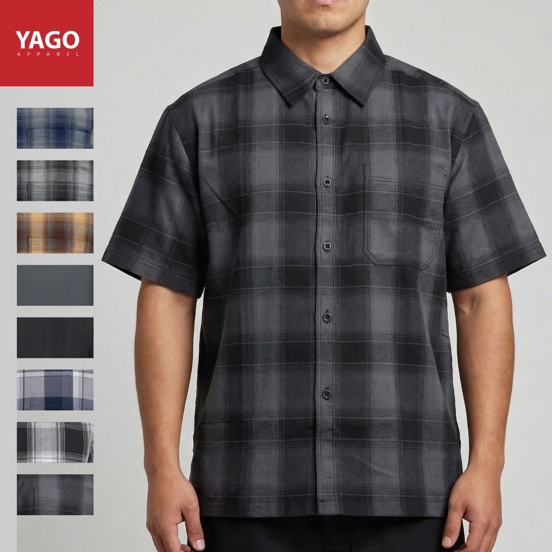 Yago Flannel Short Sleeve Shirt