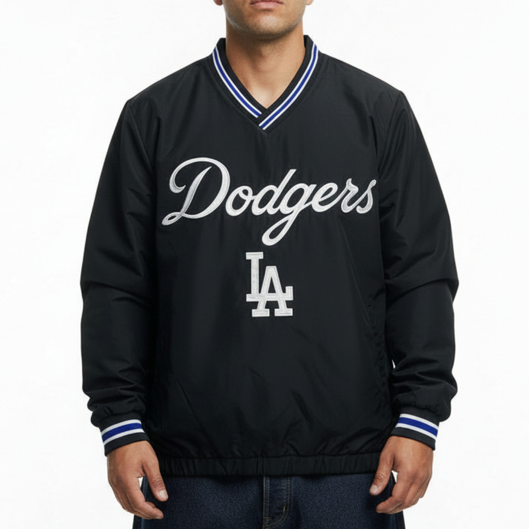 Los Angeles Dodgers Genuine Merchandise MLB Windbreaker Mens Jackets - Black
