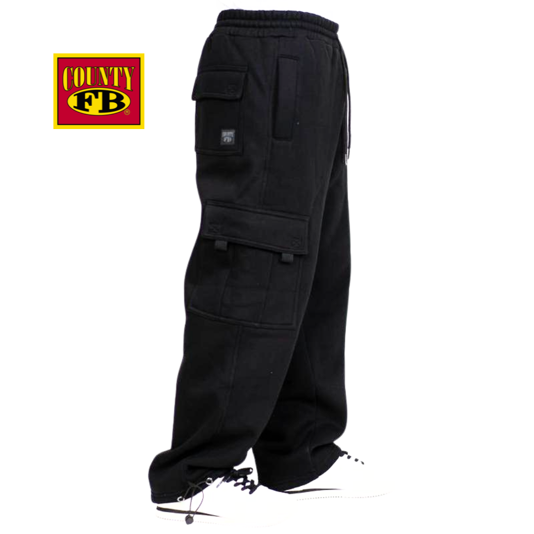 FB County Heavyweight Baggy Cargo Sweatpants
