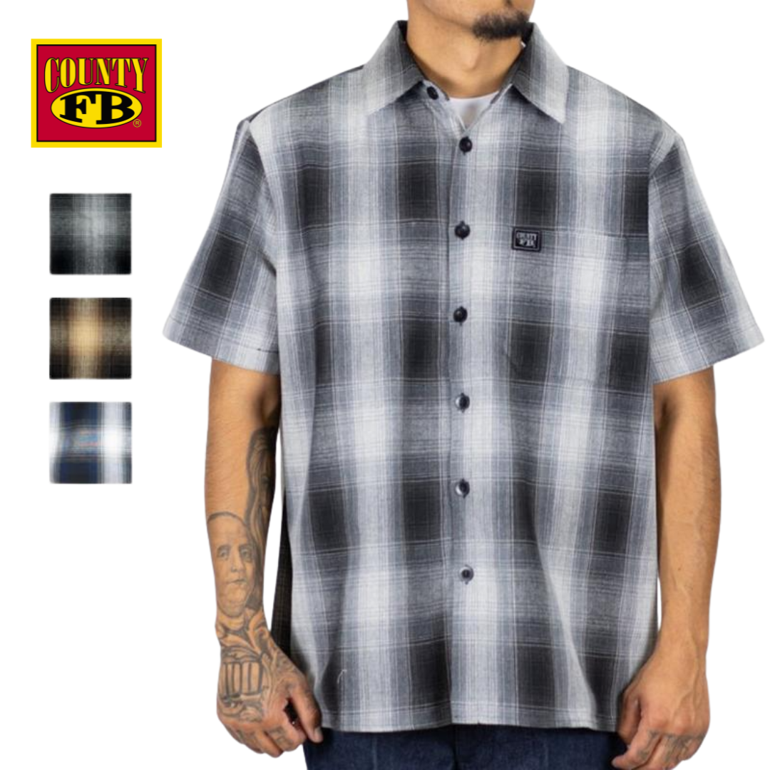 FB County Short Sleeve Checker Flannel Shirt