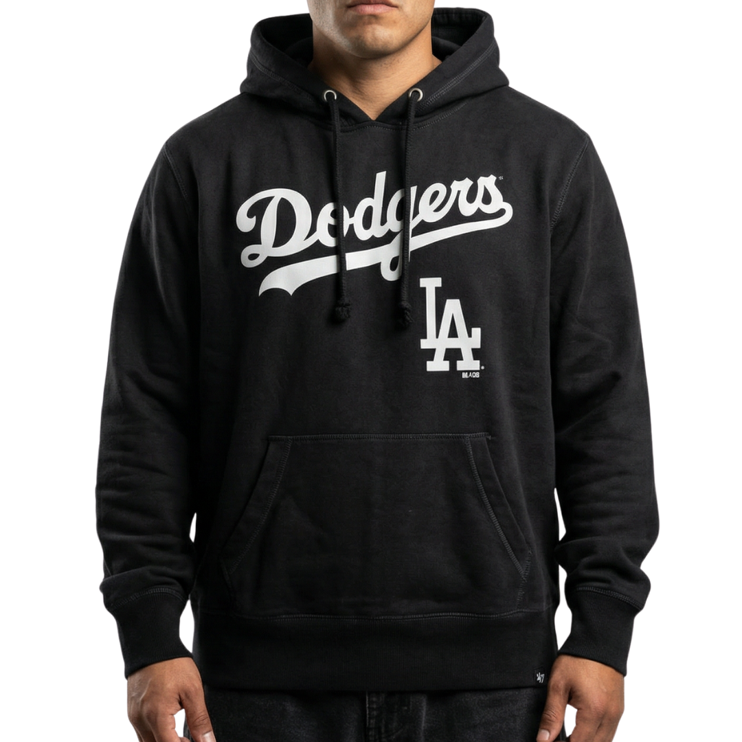 Los Angeles Dodgers Pullover Hoodie Sweatshirt - Black