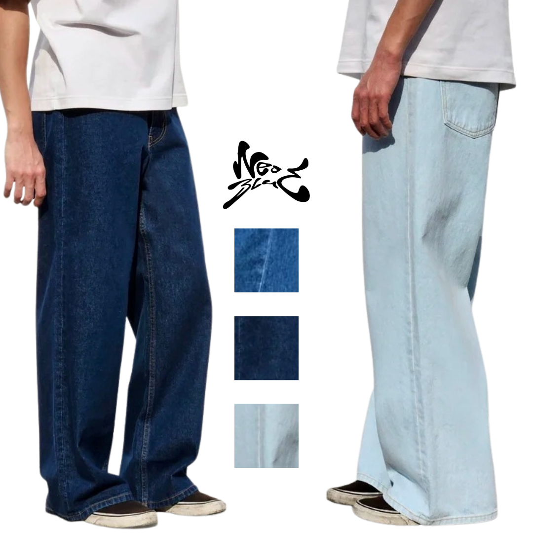 Neo Blue SUPER Baggy Jeans