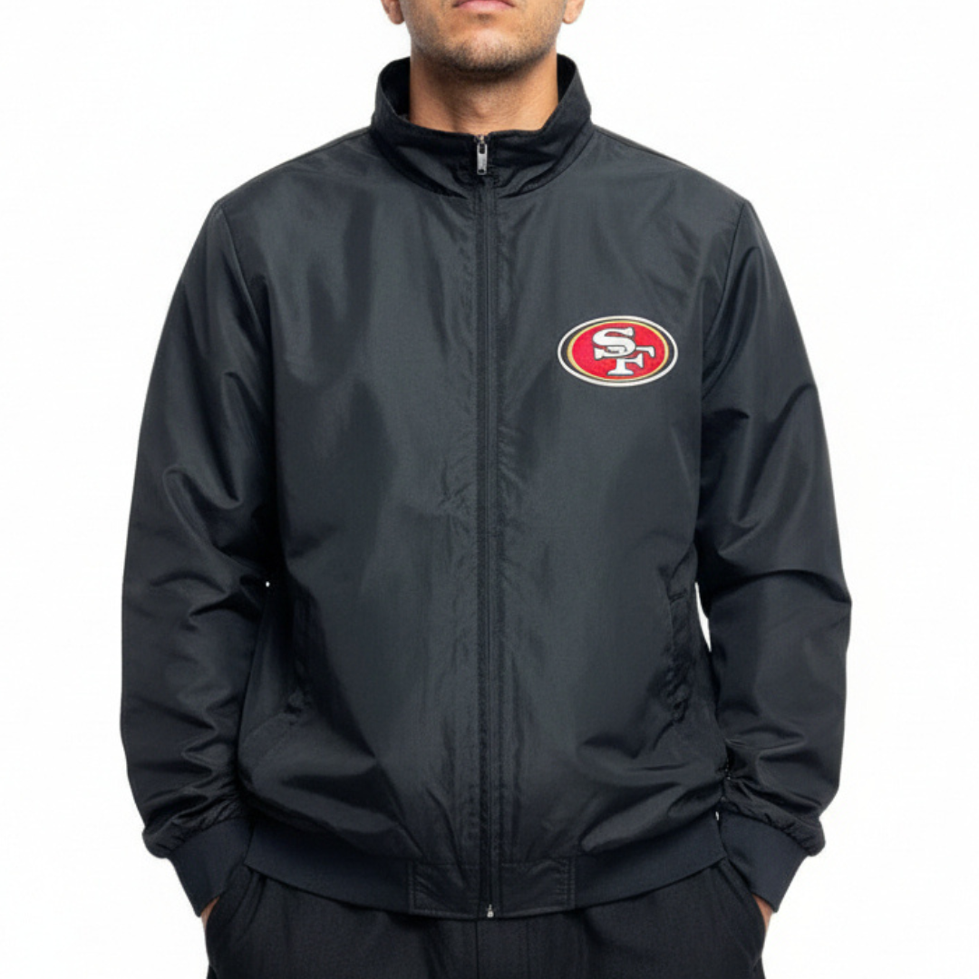 San Francisco 49ers Zipper Windbreaker with Pocket San Francisco 49ers Zipper Windbreaker with Pocket