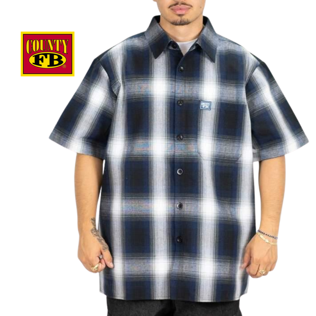FB County Short Sleeve Checker Flannel Shirt