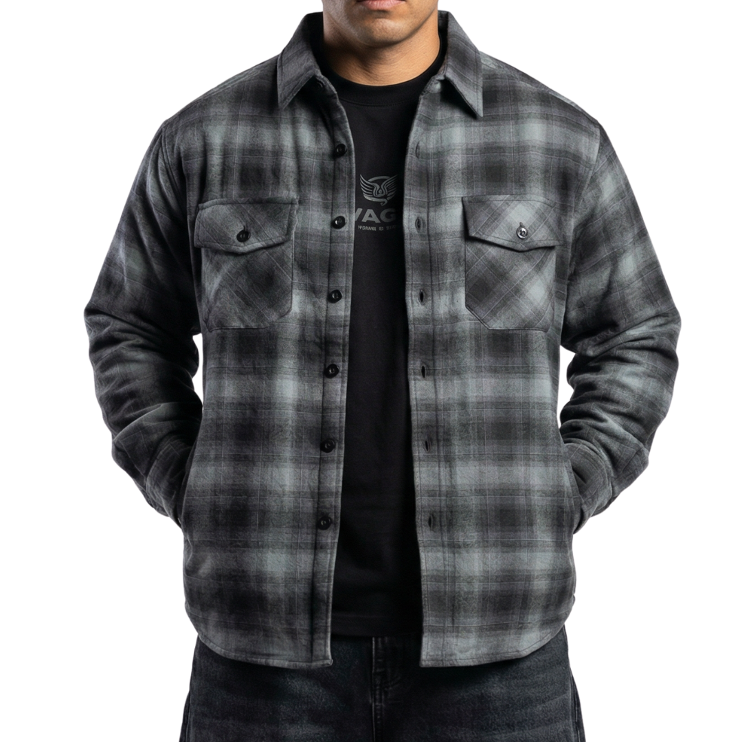 Yago Flannel Jacket with Two Side Pockets