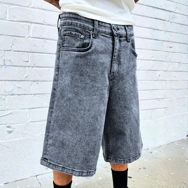 Neo Blue Men's Baggy Denim Shorts