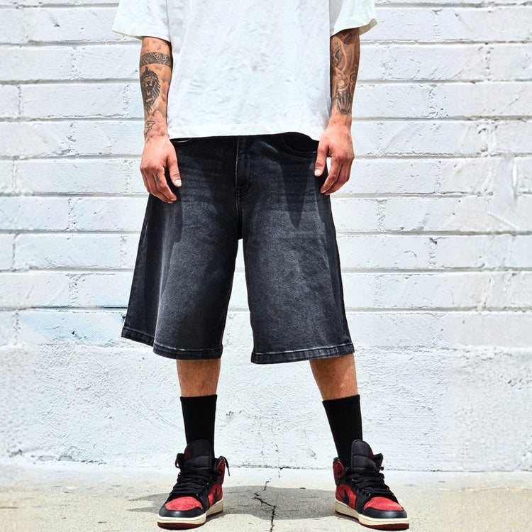Neo Blue Men's Baggy Denim Shorts