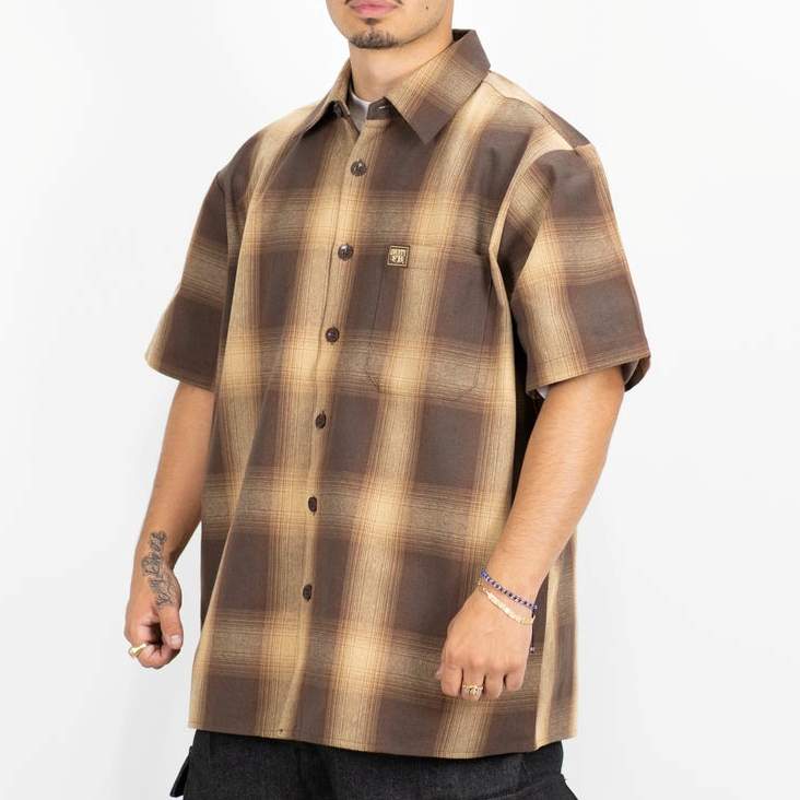 FB County Short Sleeve Checker Flannel Shirt