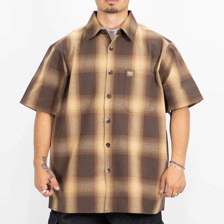 FB County Short Sleeve Checker Flannel Shirt