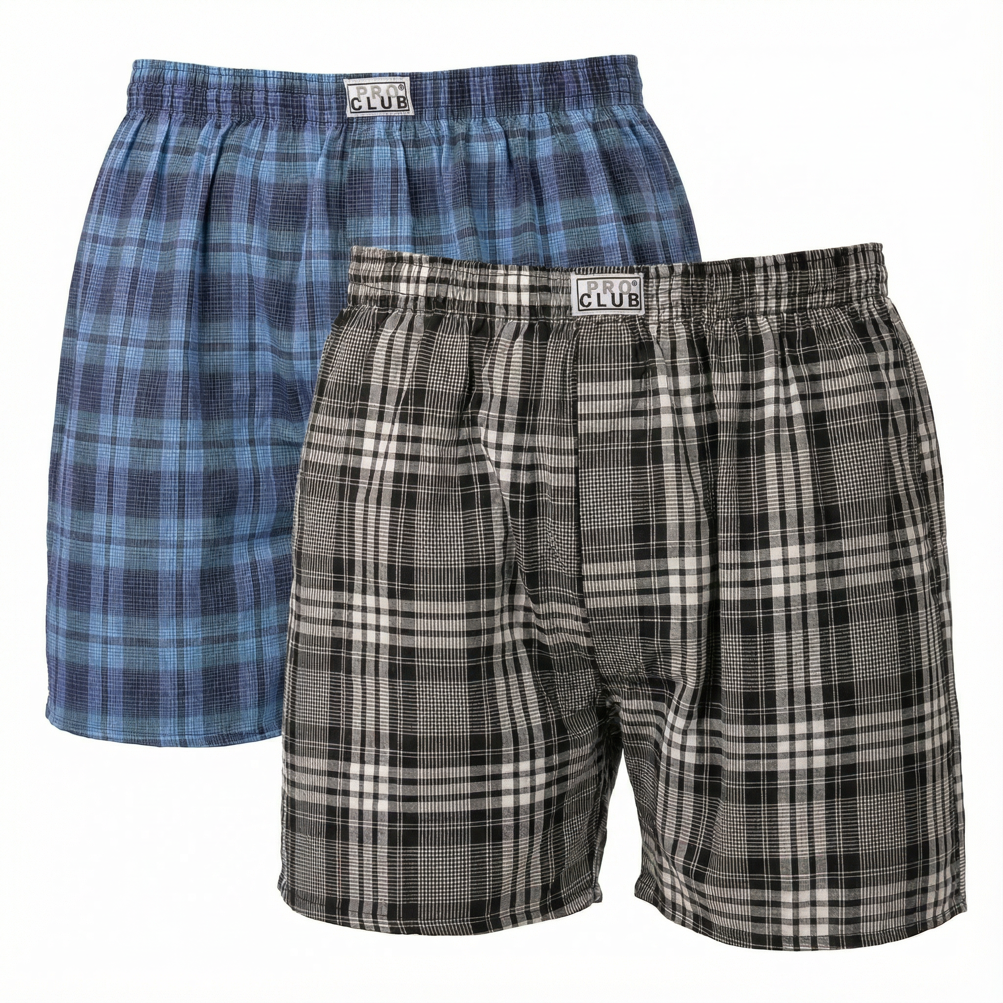 Pro Club Men's 2-Pack Classic Woven Boxers (Mix Colors)