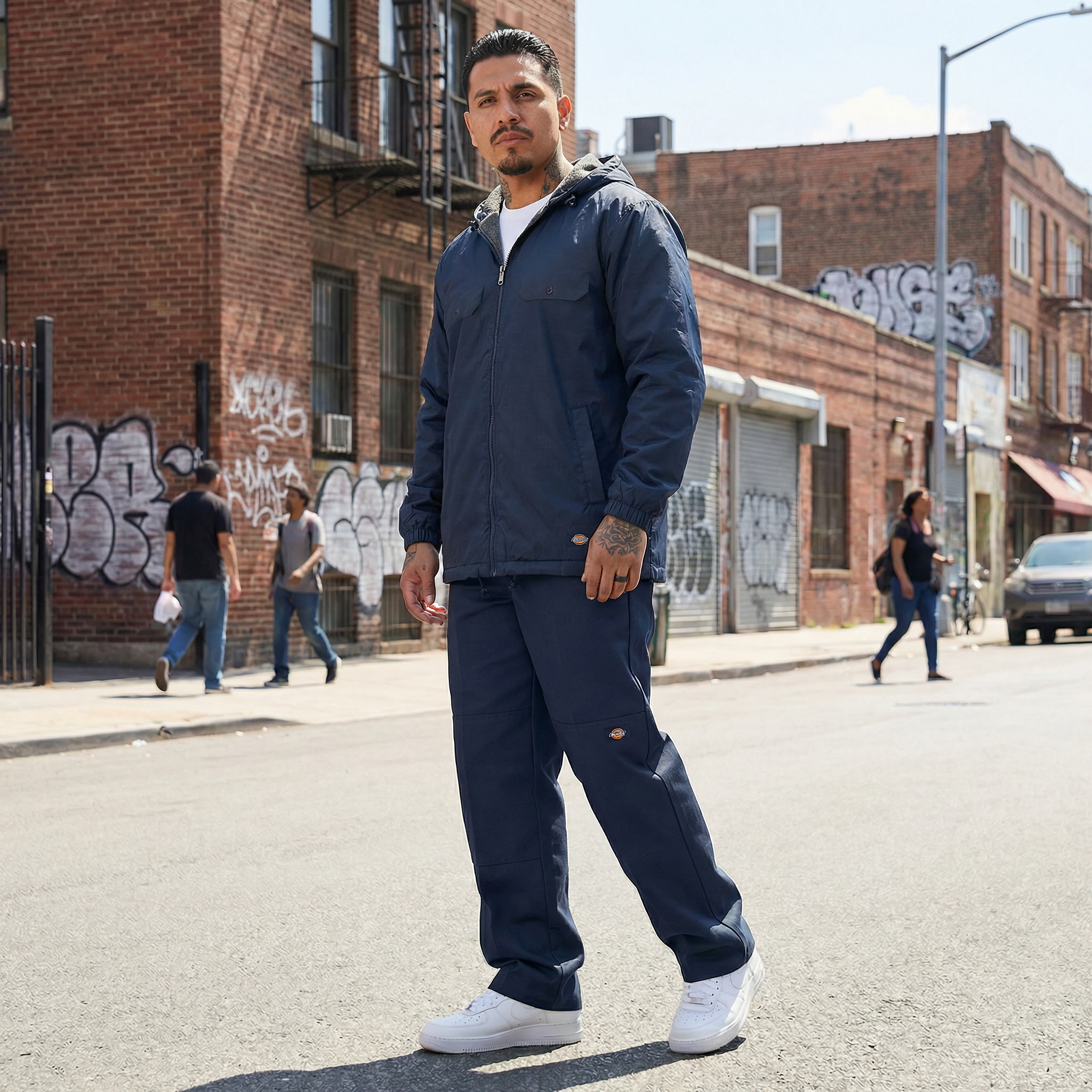 Dickies Fleece Lined Nylon Hooded Jacket