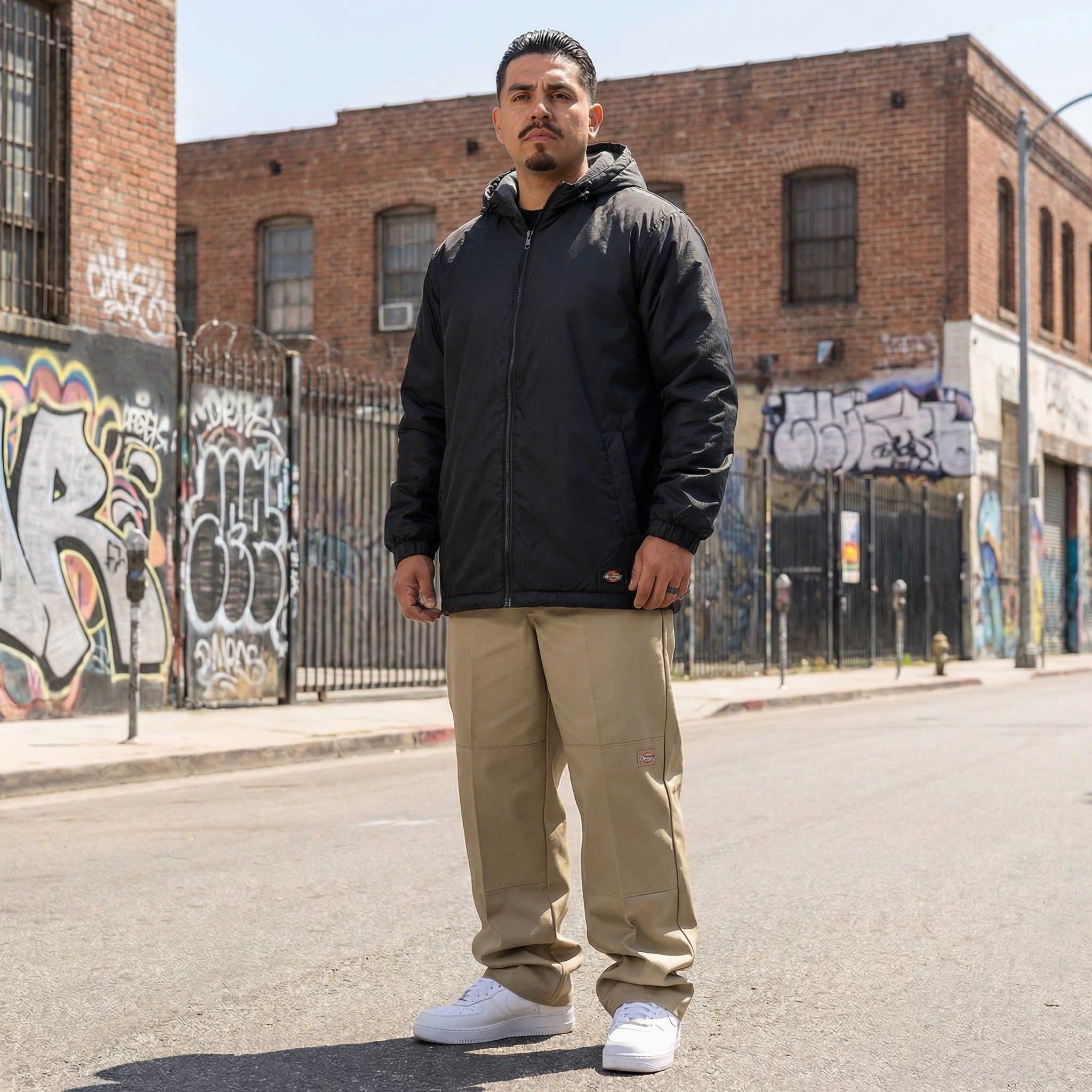 Dickies Fleece Lined Nylon Hooded Jacket