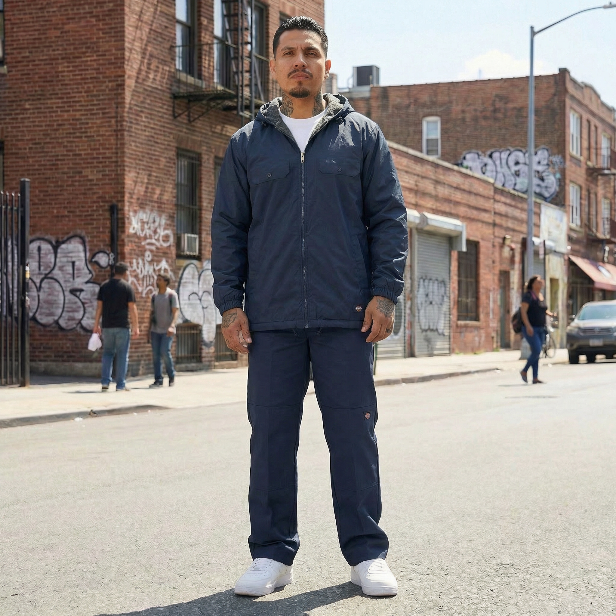 Dickies Fleece Lined Nylon Hooded Jacket