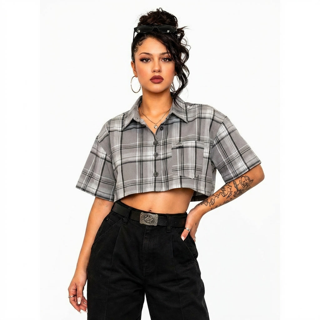 CalTop Women's Crop-Top Shirt