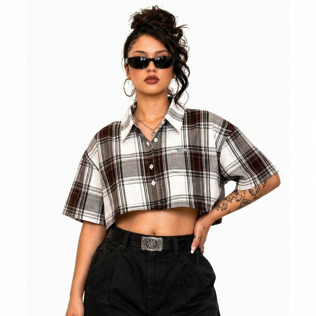 CalTop Women's Crop-Top Shirt