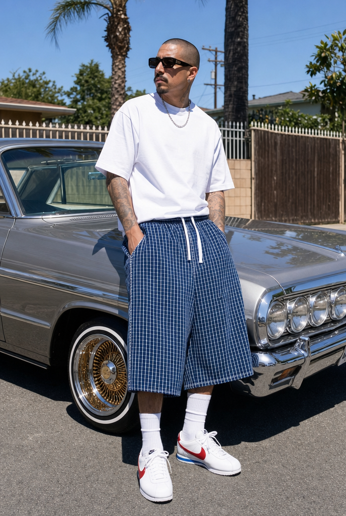Shaka Wear Baggy Plaid Shorts