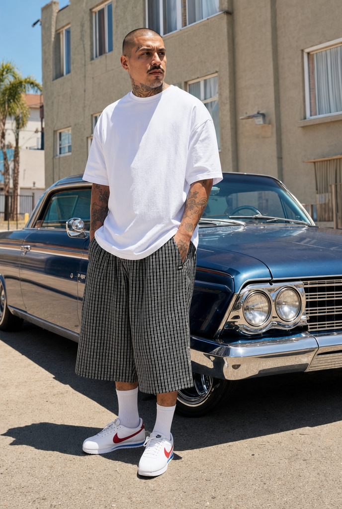 Shaka Wear Baggy Plaid Shorts
